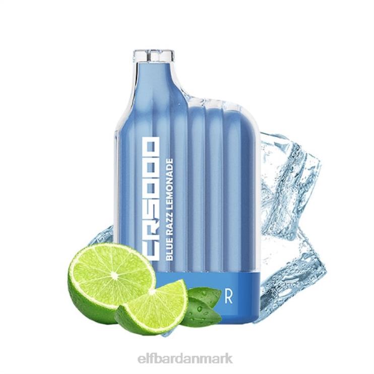 ELFBAR bedste smag engangs vape cr5000 ice serie D46T21 blå razz limonade